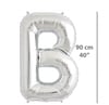 Folyo Harf B Gümüş Balon 90cm ( 40 inç )40