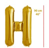 Folyo Harf H Gold Balon 90cm ( 40 inç )40