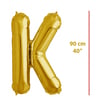 Folyo Harf K Gold Balon 90cm ( 40 inç )40