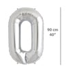 Folyo Harf O Gümüş Balon 90cm ( 40 inç )40