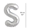 Folyo Harf S Gümüş Balon 90cm ( 40 inç )40