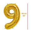 Folyo Rakam 9 Gold Balon 90cm ( 40 inç )40