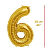 Folyo Rakam 6 Gold Balon 90cm ( 40 inç )40