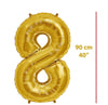 Folyo Rakam 8 Gold Balon 90cm ( 40 inç )40