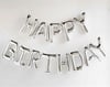 40cm Happy Bırthday Gümüş