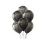 Baskılı Latex BalonlarHappy Birthday Gold Baskılı Siyah Lateks Balon 10'lu PaketBALONEVİ