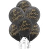 Baskılı Latex Balonlarİyi ki Doğdun Gold Baskılı Siyah Lateks Balon 100'lü PaketBALONEVİ