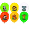 Lisanslı Baskılı Latex BalonlarSafari Sevimli Hayvanlar Temalı Balon 100 'lü PaketBALONEVİ