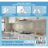Bigpoint Yapışkanlı Tezgah Kaplama Folyosu 30x60cm Beyaz 6'lı Paket