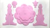 Pembe Renk Cupcake Kek Standı Karton 3 katlıCupcake Standları