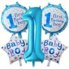1 Baby Boy Mavi Folyo Balon Set 5 ParçaFolyo Balon Setler