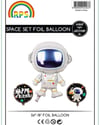 Astronot Folyo Balon Set 3 'lüFolyo Balon Setler