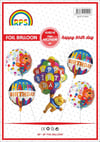Happy Birthday Ayıcık Folyo Balon Set 5 parçaFolyo Balon Setler