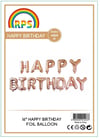 Happy Birthday Rose Gold 16