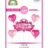 Princess Pembe Folyo Balon Set 5 parçaFolyo Balon Setler