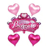 Princess Pembe Folyo Balon Set 5 parçaFolyo Balon Setler