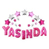 Yaşında Yıldızlı Balon Set Pembe 40 cmFolyo Balon Setler