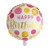 Folyo Balon Happy Birthday 45 cmFolyo Balon Temalı Çeşitleri