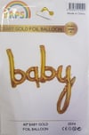 Diğer Folyo BalonlarBaby İmza Folyo Balon Gold 100 cmİTHAL