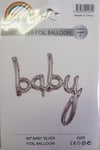 Diğer Folyo BalonlarBaby İmza Folyo Balon Gümüş 100 cmİTHAL