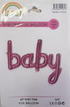 Diğer Folyo BalonlarBaby İmza Folyo Balon Pembe 100 cmİTHAL