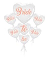 Folyo Balon SetlerBride To Be Folyo Balon Kalp 5'li Harf Set İTHAL