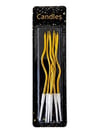 Dekoratif ve Pasta MumlarıBurgulu Pasta Mumu 15cm GoldİTHAL