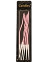 Dekoratif ve Pasta MumlarıBurgulu Pasta Mumu 15cm PembeİTHAL