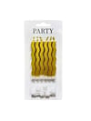 Dekoratif ve Pasta MumlarıDekoratif Pasta Mumu Gold 8 cmİTHAL