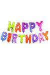 Folyo Balon SetlerHAPPY BIRTHDAY Folyo Balon Karışık Renkliİthal