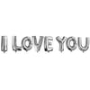 Folyo Balon SetlerI Love You Gümüş Folyo Balon 40 cmİTHAL