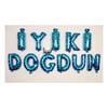 Folyo Balon Setlerİyi Ki Doğdun Folyo Balon Harf Set Mavi 40 cmİTHAL