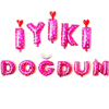 Folyo Balon Setlerİyi Ki Doğdun Folyo Balon Harf Set Pembe 40 cmİTHAL