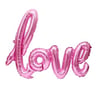 Baskılı Folyo BalonlarLove İmza Pembe Folyo Balon 100cmİTHAL