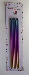 Diğer MumlarMum Çubuk 20cm Krom Rengarenk 6'lıİTHAL