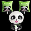 Folyo Balon SetlerPanda Folyo Balon 3'lü Set 45cm-70cmİTHAL