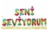 Folyo Balon SetlerSeni Seviyorum Folyo Balon Harf Set Karışık Renkli 40 cmİTHAL