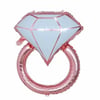 Bekarlığa VedaTek Taş Yüzük Folyo Balon Rose Gold 70 cmİTHAL