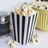 Pop Corn Mısır Kutusu Siyah Beyaz ÇizgiliPop Corn Mısır Kutuları