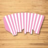 Pop Corn Mısır Kutusu Pembe Beyaz ÇizgiliPop Corn Mısır Kutuları