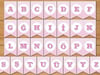 Kağıt Harf Flama Pembe ERenkli Harf Rakam Flama