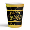 Renkli Karton BardaklarBardak Karton Happy Birthday Işıltılı YaldızlıRoll Up