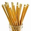 Aksesuarlar ve HediyeliklerKağıt Pipet 25'li Gold RenkRoll Up