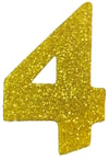 Simli Eva Rakam Gold 4Simli Eva Harf ve Rakam