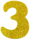 Simli Eva Rakam Gold 3Simli Eva Harf ve Rakam