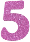 Simli Eva Rakam Pembe 5Simli Eva Harf ve Rakam