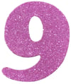 Simli Eva Rakam Pembe 9Simli Eva Harf ve Rakam