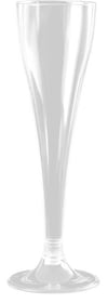 Ayaklı Plastik BardaklarŞampanya Kadehi Bardak Plastik Şeffaf 120 ml 6'lıSword pack