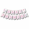 Zigzag BannerBaby Shower Kız Zigzag Banner Kağıt SüsYerli Üretim