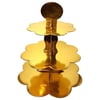 Kek StandlarıGold Altın Renk Cupcake Kek Standı Karton 3 katlıYERLİ ÜRETİM